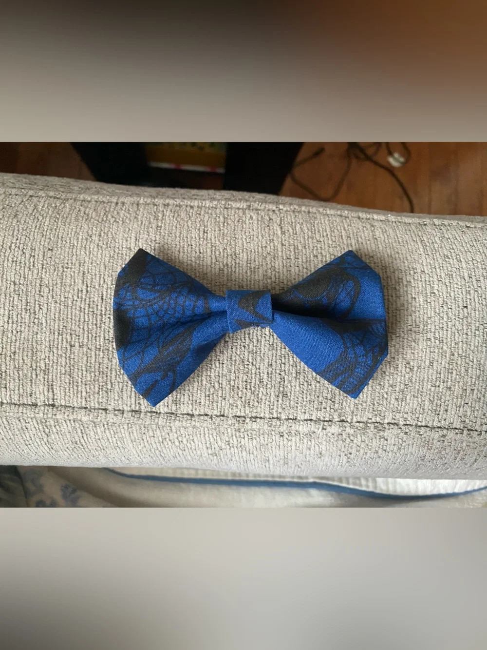 Spiderman Blue and Black Patterned boys  Bow Tie